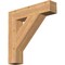 Ekena Millwork Traditional Block Smooth Bracket, Western Red Cedar, 5 1/2"W x 28"D x 28"H BKT06X28X28TRA05SWR - alternate 1